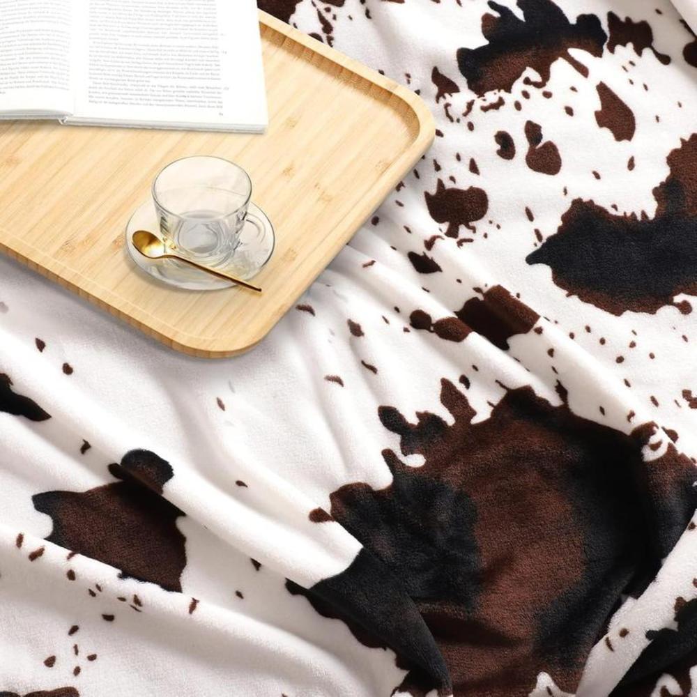 Soft Funny Throw Blanket Cow Print Flannel Blanket,Warm,All Season Breathable Comfortable Blanket,Comfy Bedding For Valentine'S Day Decor,Napping Blankets For Home Office Sofa,Bed,Travel,Camping,Car,Gift For Her
