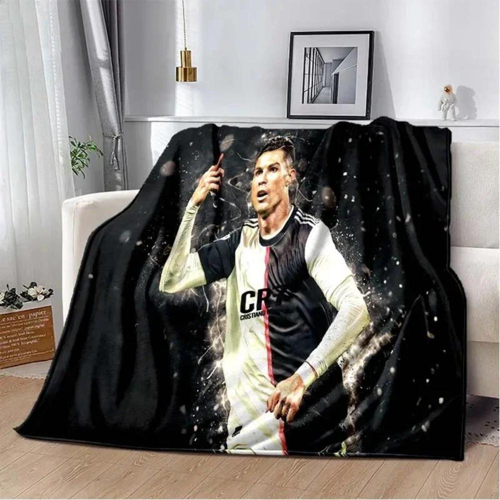Soft Funny Throw Blanket Print Football Star Cr7 Plush Blanket,Flannel Blanket For Living Room Bedroom Bed Sofa Picnic Cover C-Ristiano Ronaldo Blankets