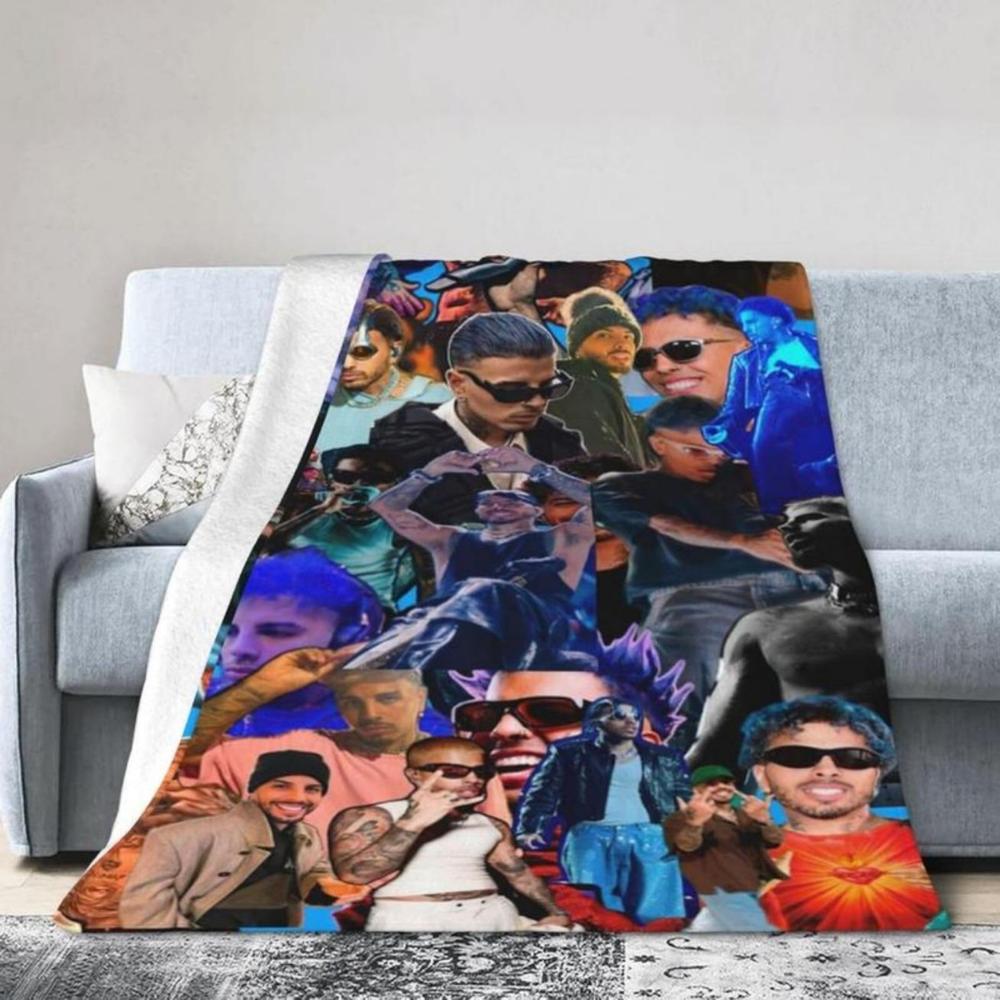 Soft Funny Throw Blanket Rauw Music Alejandro Flanne For Adults,Ultra- Warm Casual Plush Fuzzy Blankets And Throws For Sofa Suitable For Office