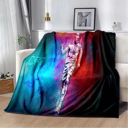 Soft Funny Throw Blanket Print Football Star Cr7 Plush Blanket,Flannel Blanket For Living Room Bedroom Bed Sofa Picnic Cover C-Ristiano Ronaldo Blankets