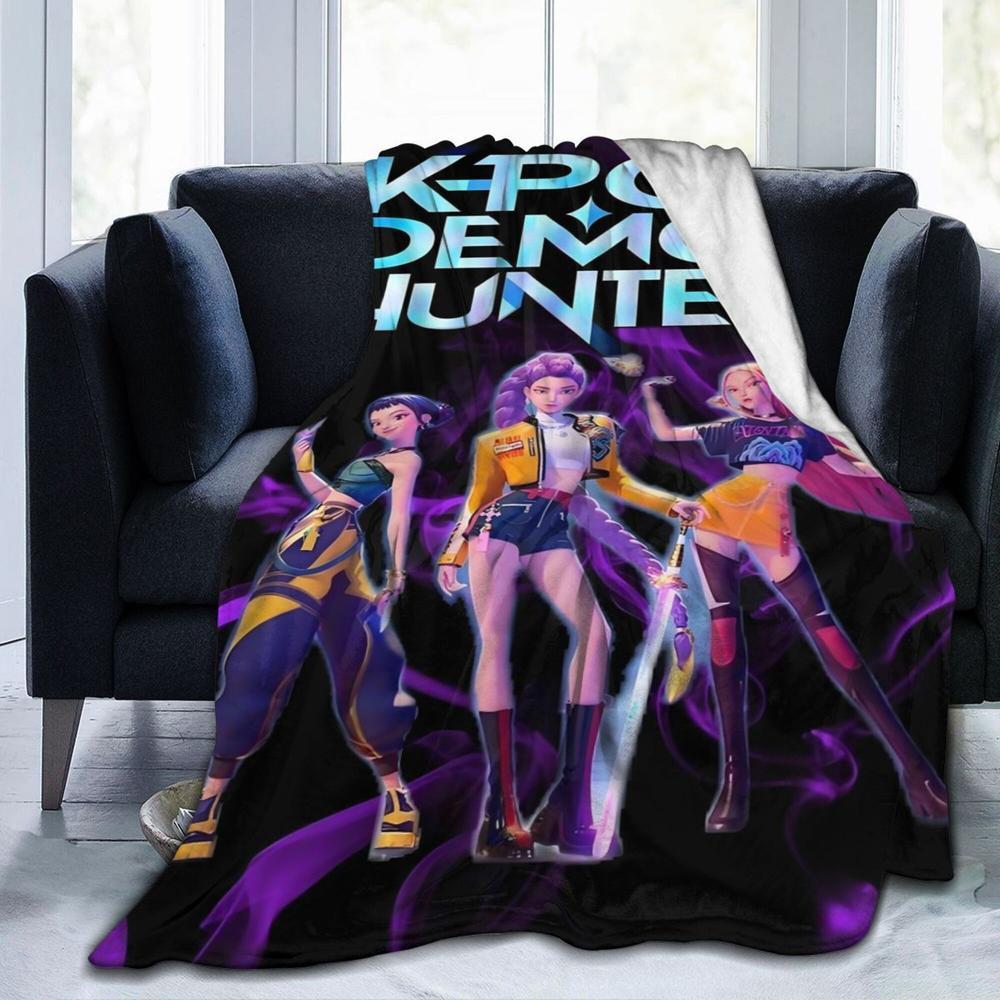 K-Pop Demon Hunter Blanket Throw Bedding Room Decor Flannel Blankets For Bed Sofa