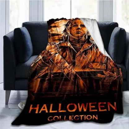 Soft Funny Throw Blanket Michael Myers Blanket Super Plush Flannel Blanket Living Room Bedroom Sofa Blankets For Beds