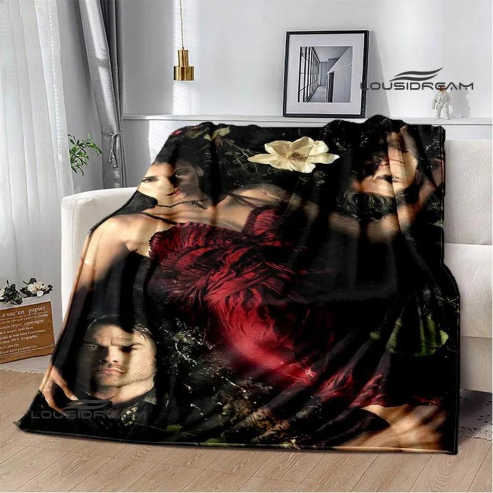 Soft Funny Throw Blanket The Vampire Diaries Damon Salvatore Printed Blanket Warm Flannel Blankets And Comfortable Blanket Bed Linings Birthday Gift