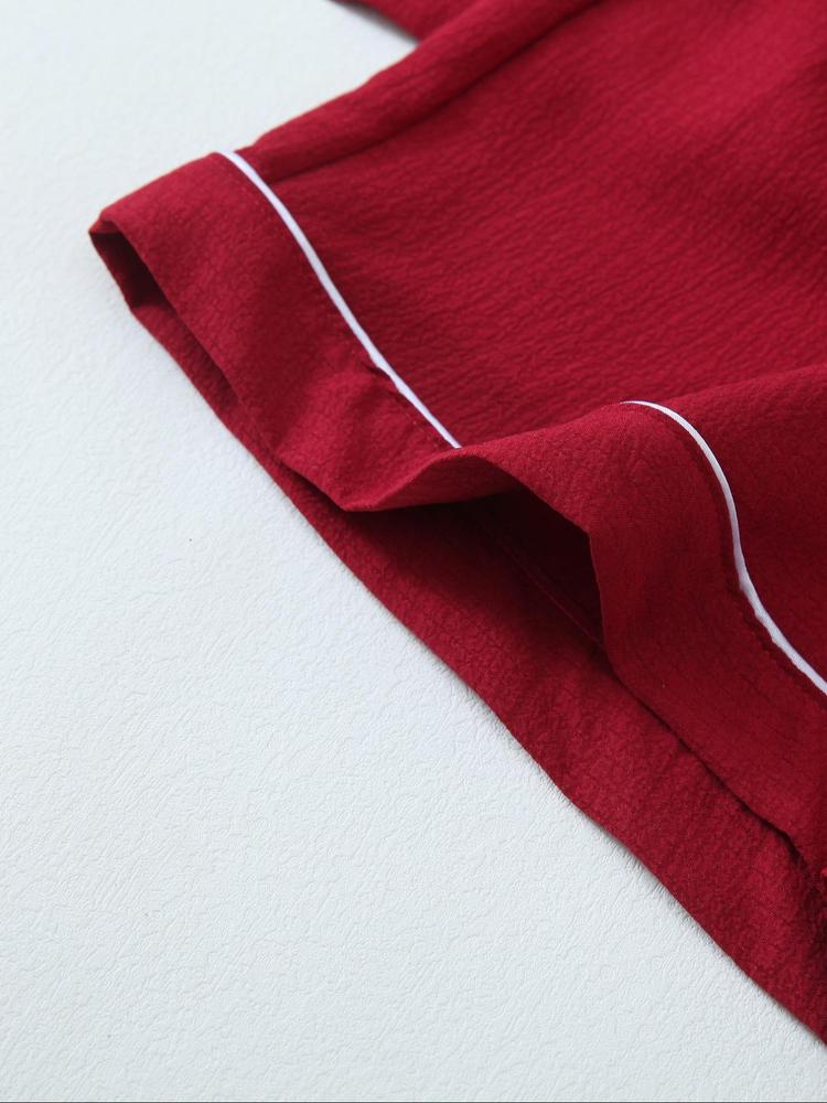 Romantic Heart Floral Pajama Set for Girls, Cute Short Sleeve Top & Shorts, Comfortable All-Season Home Wear, Soft Casual Pajamas, 6-Piece Casual