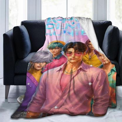 K-Pop Demon Hunter Blanket Throw Bedding Room Decor Flannel Blankets For Bed Sofa