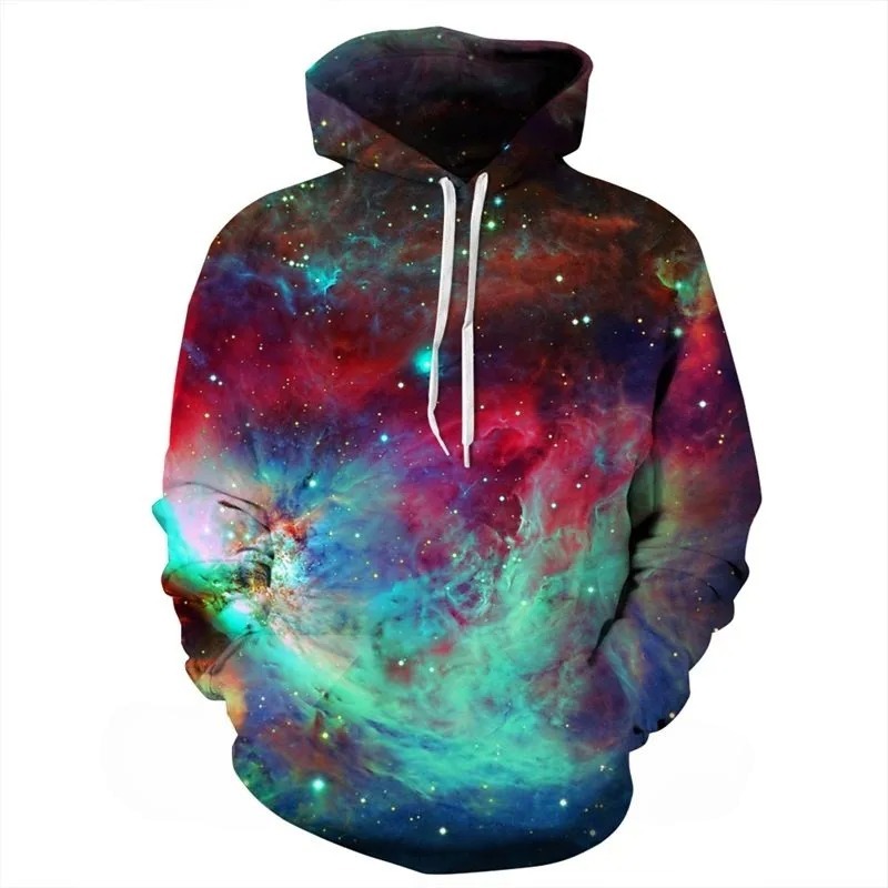 Fantasy Sky Galaxy Long Sleeve 3D Pattern Hoodie