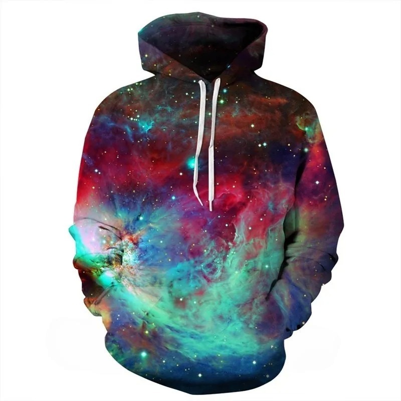 Fantasy Sky Galaxy Long Sleeve 3D Pattern Hoodie