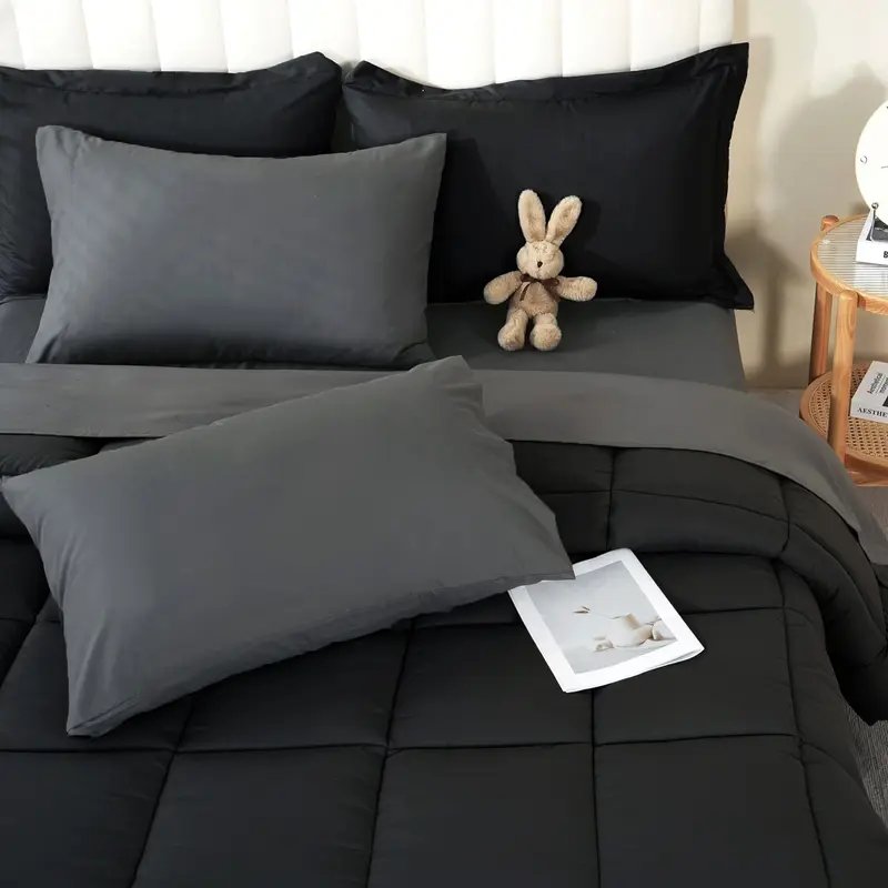 Print-Aura 7-Piece All-Season Comforter Set