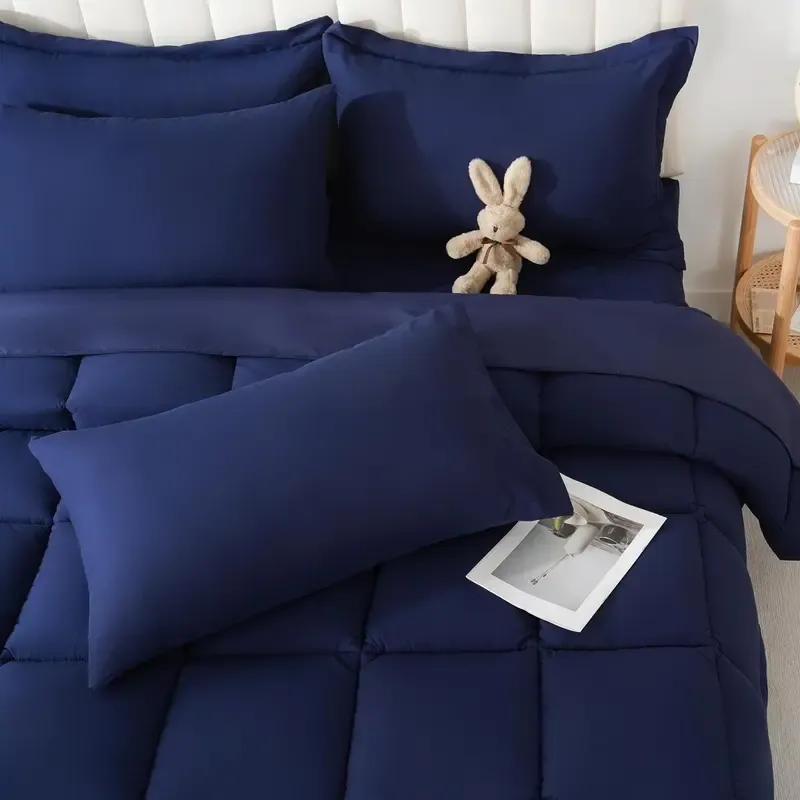 Print-Aura 7-Piece All-Season Comforter Set