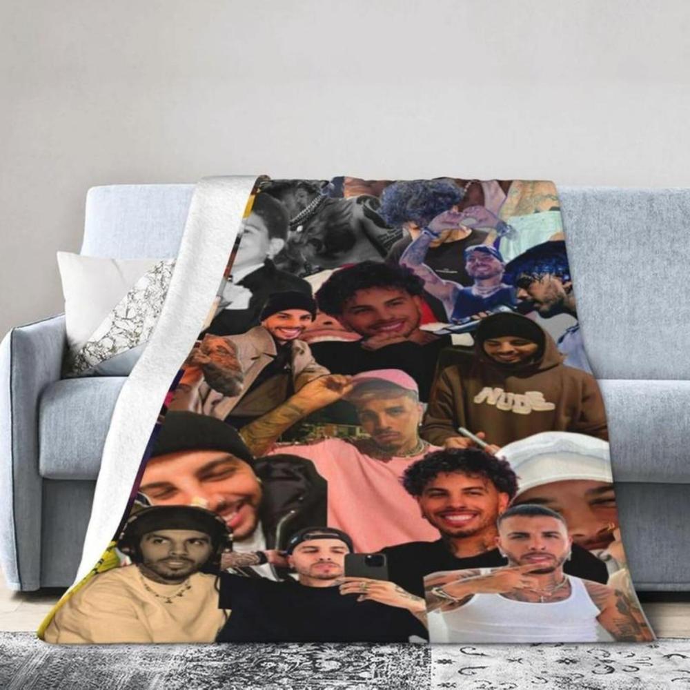 Soft Funny Throw Blanket Rauw Music Alejandro Flanne For Adults,Ultra- Warm Casual Plush Fuzzy Blankets And Throws For Sofa Suitable For Office