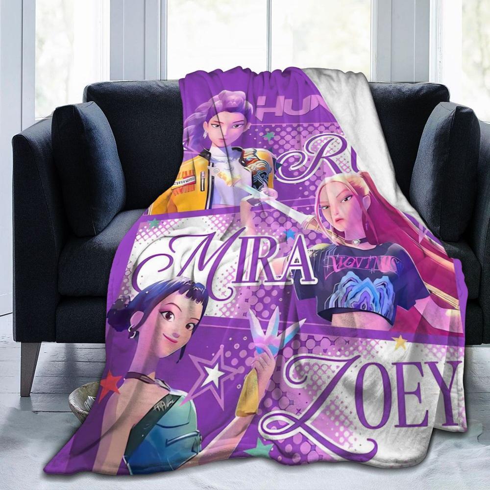 K-Pop Demon Hunter Blanket Throw Bedding Room Decor Flannel Blankets For Bed Sofa
