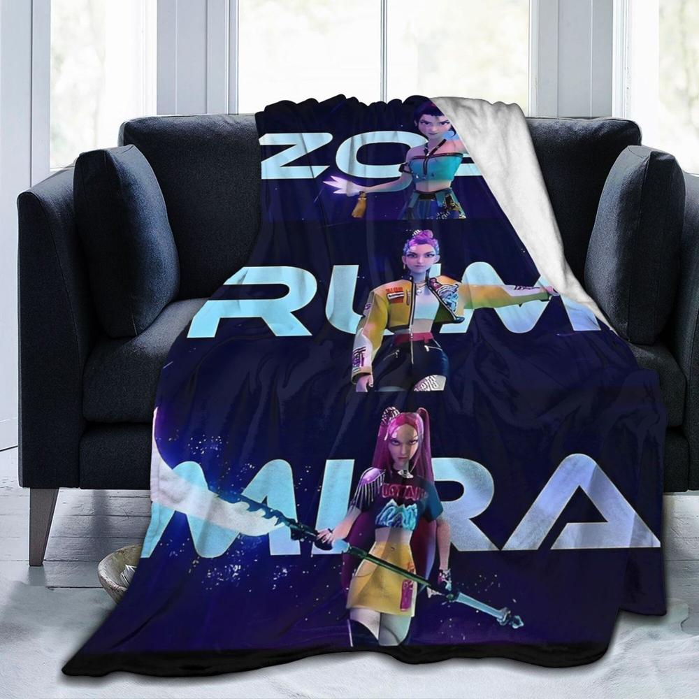 K-Pop Demon Hunter Blanket Throw Bedding Room Decor Flannel Blankets For Bed Sofa