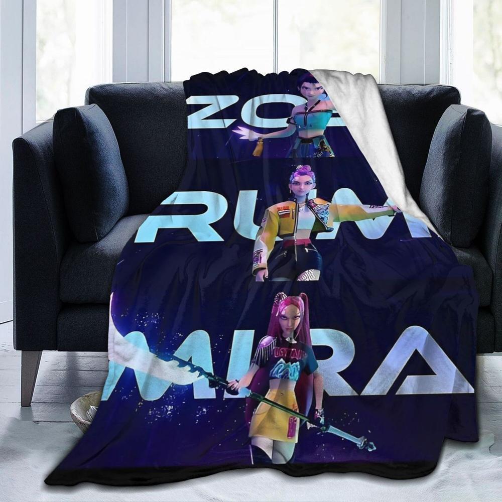 K-Pop Demon Hunter Blanket Throw Bedding Room Decor Flannel Blankets For Bed Sofa