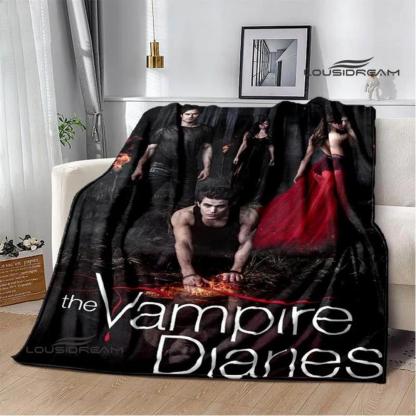 Soft Funny Throw Blanket The Vampire Diaries Damon Salvatore Printed Blanket Warm Flannel Blankets And Comfortable Blanket Bed Linings Birthday Gift