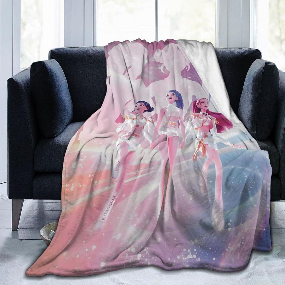 K-Pop Demon Hunter Blanket Throw Bedding Room Decor Flannel Blankets For Bed Sofa