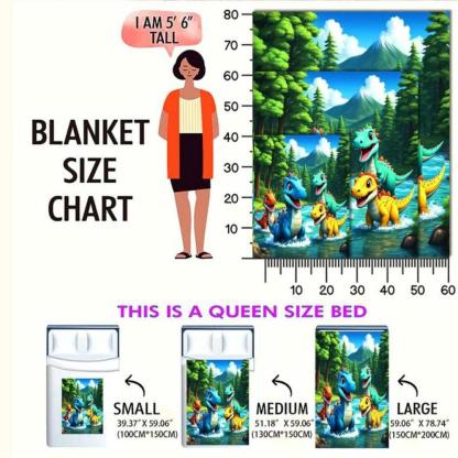 Soft Funny Throw Blanket Dinosaur Pattern Blanket Soft Comfortable Warm Throw,Air-conditioned Room Blanket,Warm Nap Blanket For Home Office Travel Camping