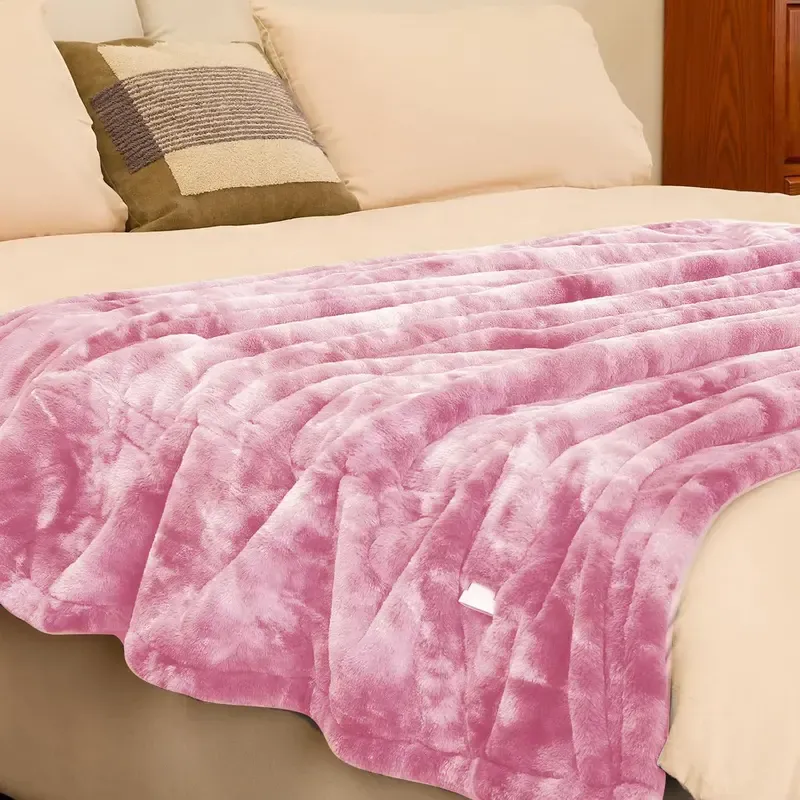 Print-aura® Electric Heated Blanket – 6 Heat Settings, Flannel Sherpa, Machine Washable, Auto-Off, Cozy Full-Body Warmth for Winter