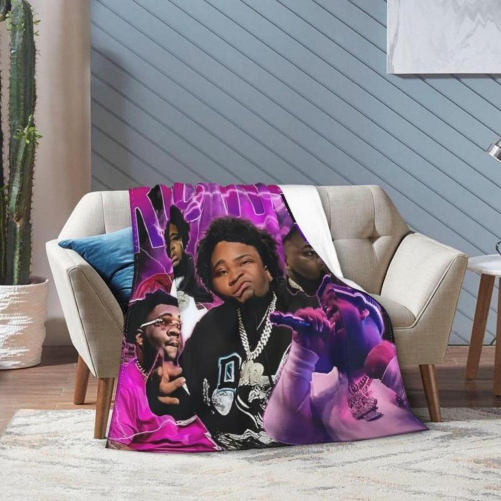 Soft Funny Throw Blanket Rod Wave Flannel American Blankets Lightweight Warm Blanket Plush Air Conditioned For Teen Couch Bed Sofa Living Room Chair