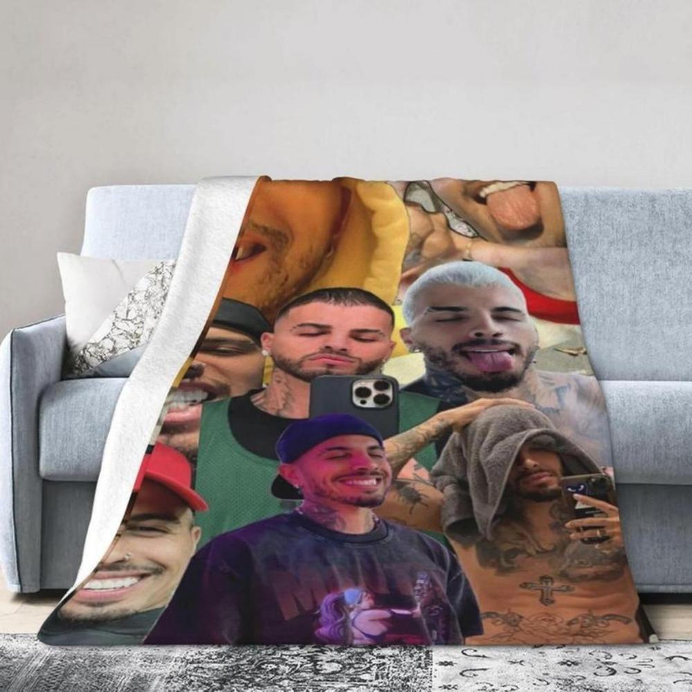 Soft Funny Throw Blanket Rauw Music Alejandro Flanne For Adults,Ultra- Warm Casual Plush Fuzzy Blankets And Throws For Sofa Suitable For Office