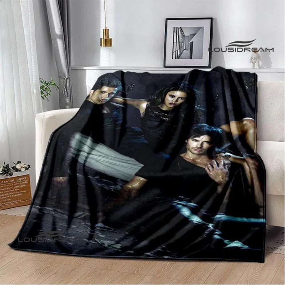 Soft Funny Throw Blanket The Vampire Diaries Damon Salvatore Printed Blanket Warm Flannel Blankets And Comfortable Blanket Bed Linings Birthday Gift