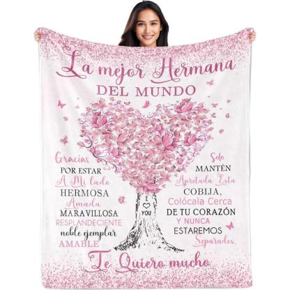 Soft Funny Throw Blanket Regalos Para Mama,Mexican Mom Gifts,Regalos Para Mama En Espa帽ol,Gifts For Mom In Spanish,The Best Mom Gifts Blanket,Mom Birthday Gifts,Mama Gifts,Mom Gifts From Daughters/Son