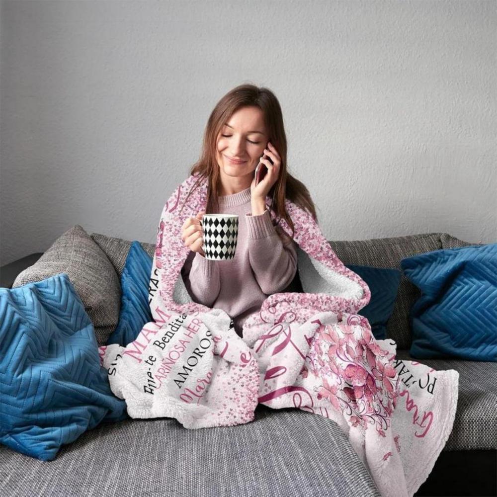 Soft Funny Throw Blanket Regalos Para Mama,Mexican Mom Gifts,Regalos Para Mama En Espa帽ol,Gifts For Mom In Spanish,The Best Mom Gifts Blanket,Mom Birthday Gifts,Mama Gifts,Mom Gifts From Daughters/Son