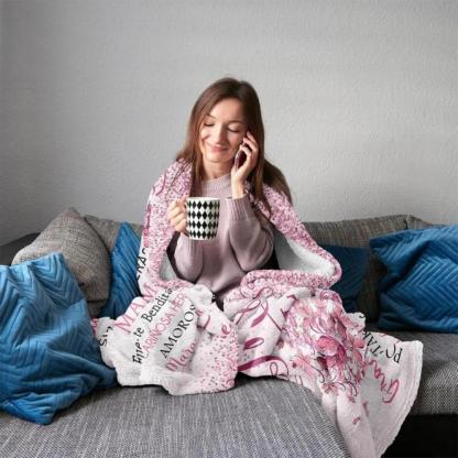 Soft Funny Throw Blanket Regalos Para Mama,Mexican Mom Gifts,Regalos Para Mama En Espa帽ol,Gifts For Mom In Spanish,The Best Mom Gifts Blanket,Mom Birthday Gifts,Mama Gifts,Mom Gifts From Daughters/Son