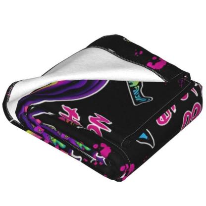 Soft Funny Throw Blanket Ghostface Blanket No You Hang Up Horror Movie Character Gift Serial Killers Spooky Season Couch Bed Sofa Lightweight Warm Cozy Flannel Fleece Bed Microfiber Furry