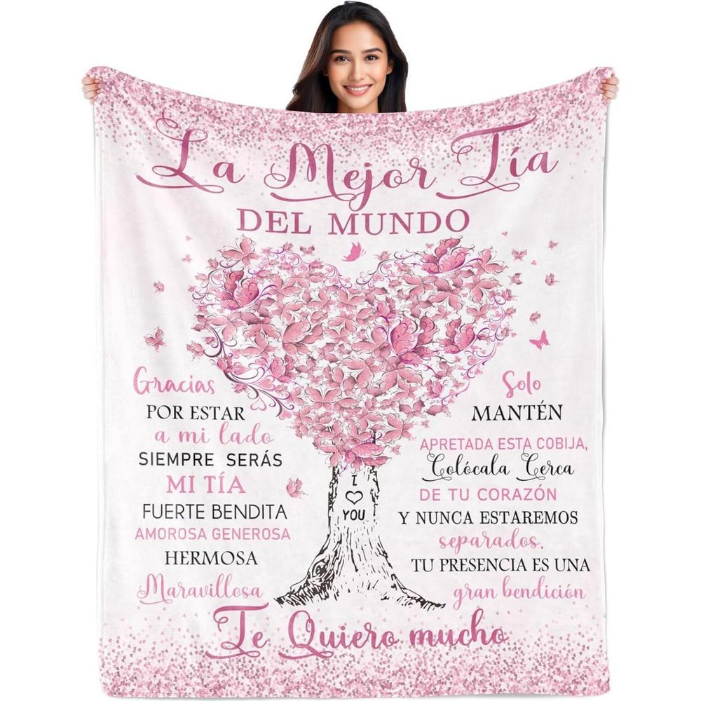 Soft Funny Throw Blanket Regalos Para Mama,Mexican Mom Gifts,Regalos Para Mama En Espa帽ol,Gifts For Mom In Spanish,The Best Mom Gifts Blanket,Mom Birthday Gifts,Mama Gifts,Mom Gifts From Daughters/Son