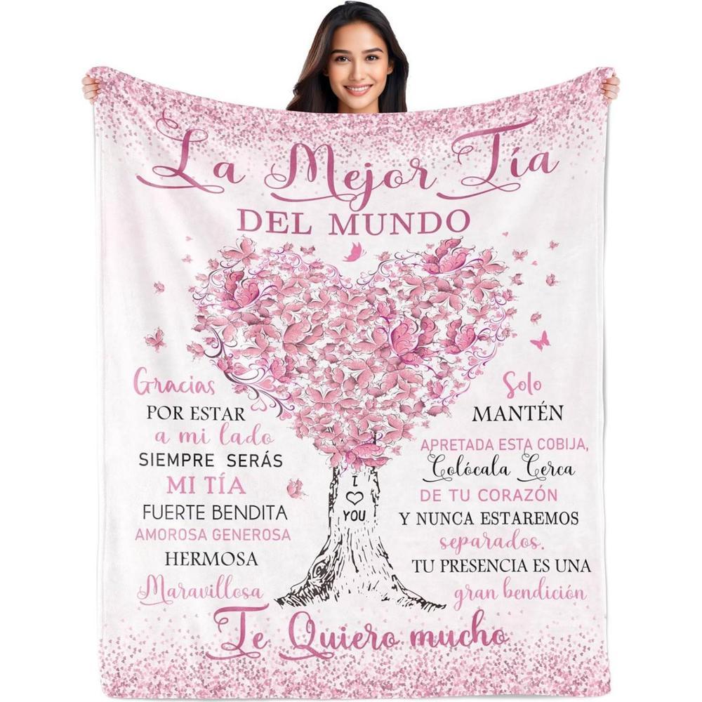 Soft Funny Throw Blanket Regalos Para Mama,Mexican Mom Gifts,Regalos Para Mama En Espa帽ol,Gifts For Mom In Spanish,The Best Mom Gifts Blanket,Mom Birthday Gifts,Mama Gifts,Mom Gifts From Daughters/Son