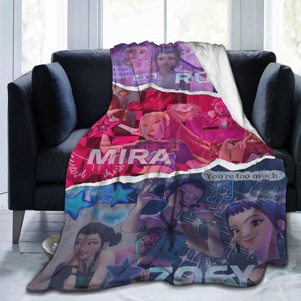 K-Pop Demon Hunter Blanket Throw Bedding Room Decor Flannel Blankets For Bed Sofa