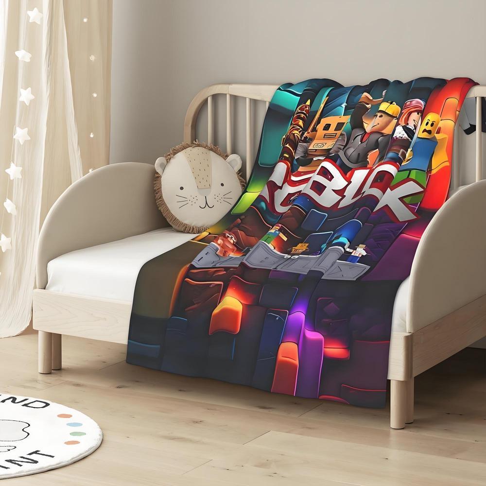 Soft Funny Throw Blanket Ro-box Blanket Cozy Lightweight Plush Portabl