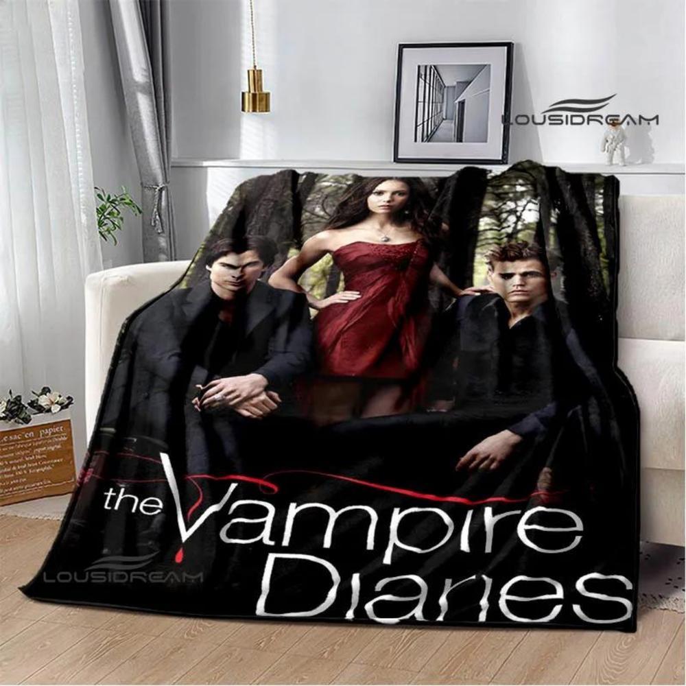 Soft Funny Throw Blanket The Vampire Diaries Damon Salvatore Printed Blanket Warm Flannel Blankets And Comfortable Blanket Bed Linings Birthday Gift