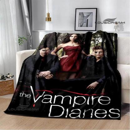 Soft Funny Throw Blanket The Vampire Diaries Damon Salvatore Printed Blanket Warm Flannel Blankets And Comfortable Blanket Bed Linings Birthday Gift