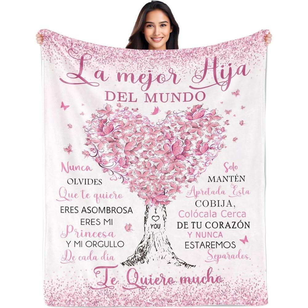 Soft Funny Throw Blanket Regalos Para Mama,Mexican Mom Gifts,Regalos Para Mama En Espa帽ol,Gifts For Mom In Spanish,The Best Mom Gifts Blanket,Mom Birthday Gifts,Mama Gifts,Mom Gifts From Daughters/Son
