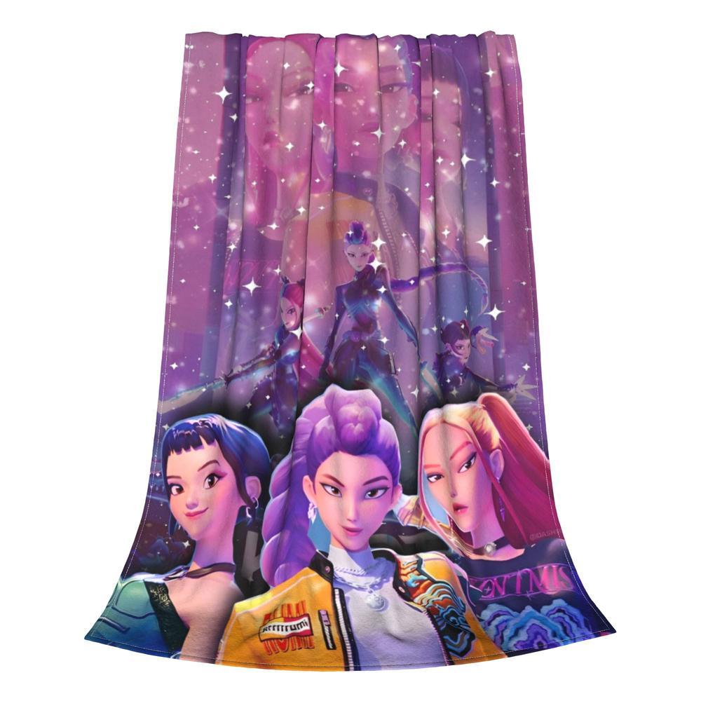 Kpop Demon Hunters Huntrix Movie Blanket Ultra Soft  Throw Blankets for Couch 50x60 Inch Multi-size Bedding Throws