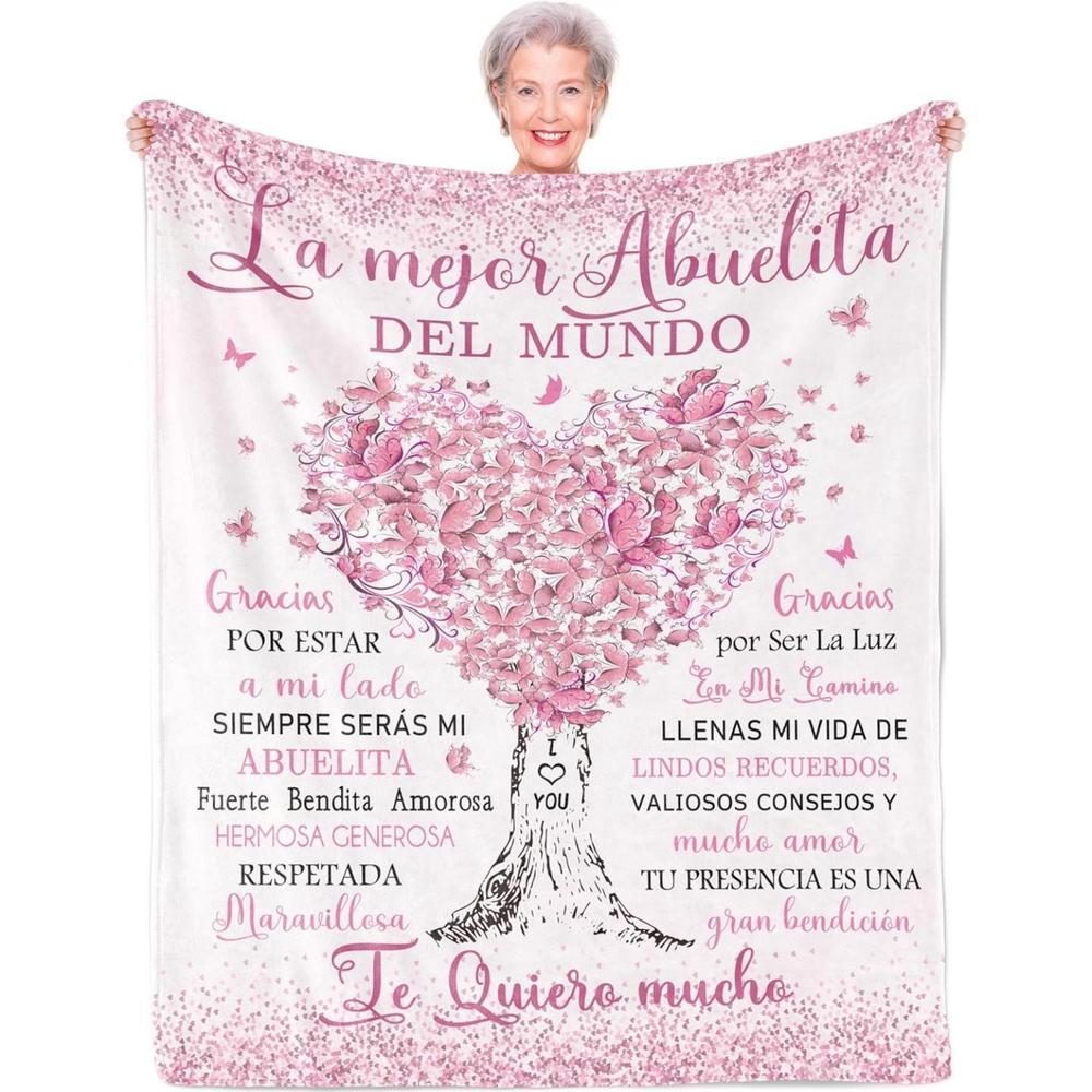 Soft Funny Throw Blanket Regalos Para Mama,Mexican Mom Gifts,Regalos Para Mama En Espa帽ol,Gifts For Mom In Spanish,The Best Mom Gifts Blanket,Mom Birthday Gifts,Mama Gifts,Mom Gifts From Daughters/Son