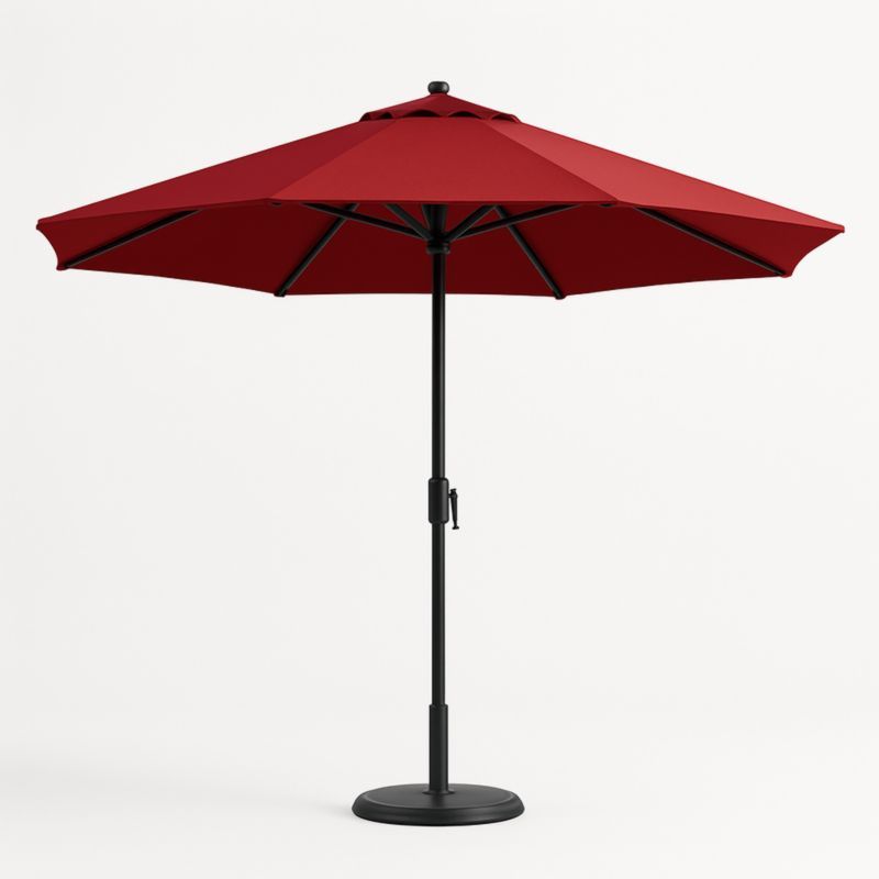 Ronde Terrasparasol Polyester Aluminium 300cm Rood-Aurorafeliz