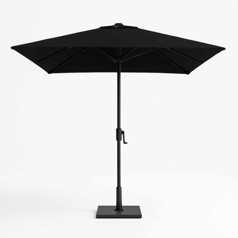 Zwarte Tuinparasol Vierkant Polyester 300cm-Aurorafeliz