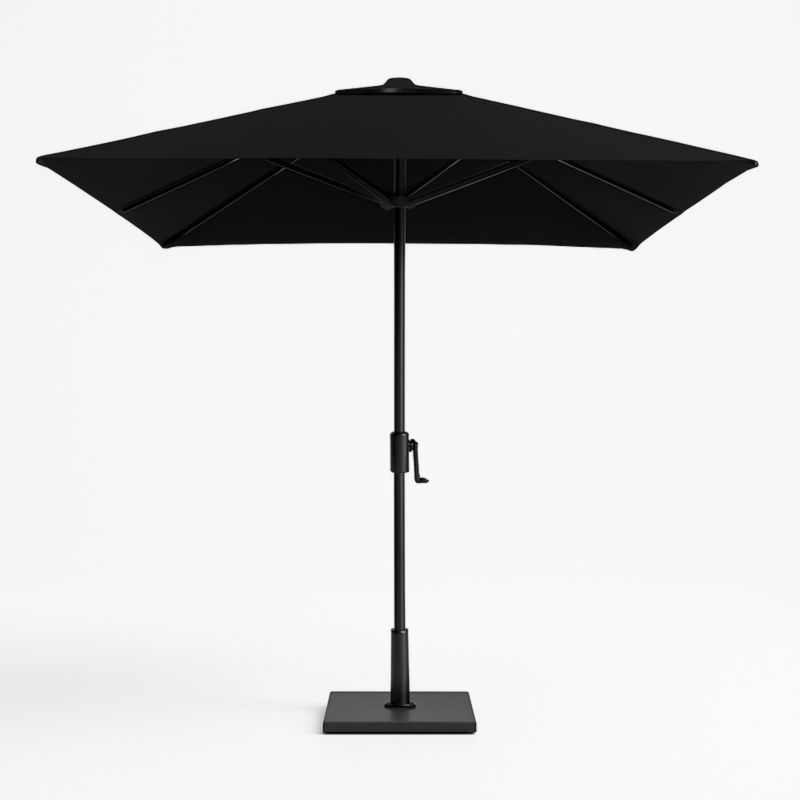 Zwarte Tuinparasol Vierkant Polyester 300cm-Aurorafeliz