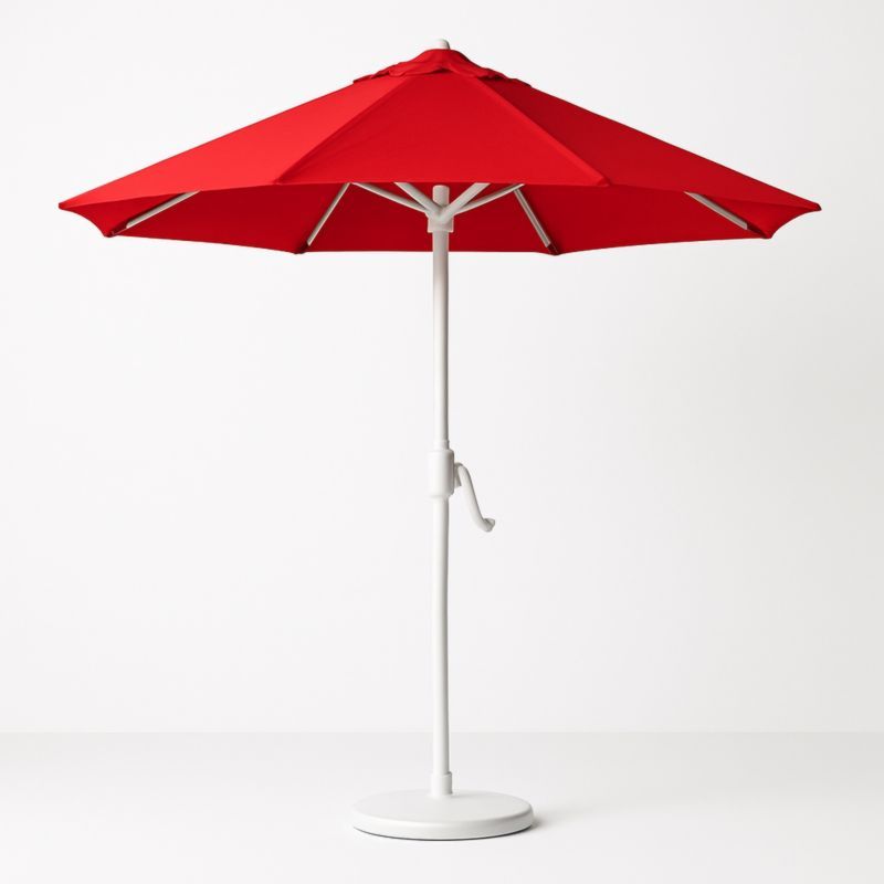 Ronde Outdoor Parasol Polyester Ø300 cm Rood-Aurorafeliz