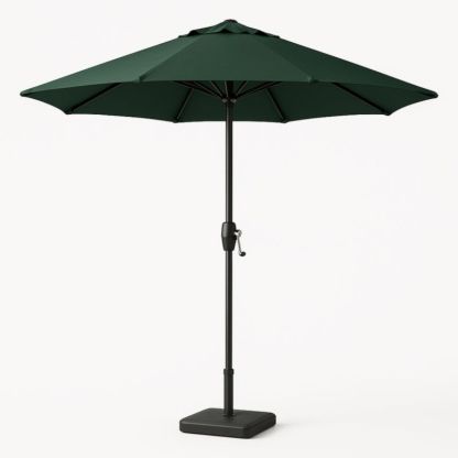 Parasol Ronde Aluminium Polyester 300cm Groen-Aurorafeliz