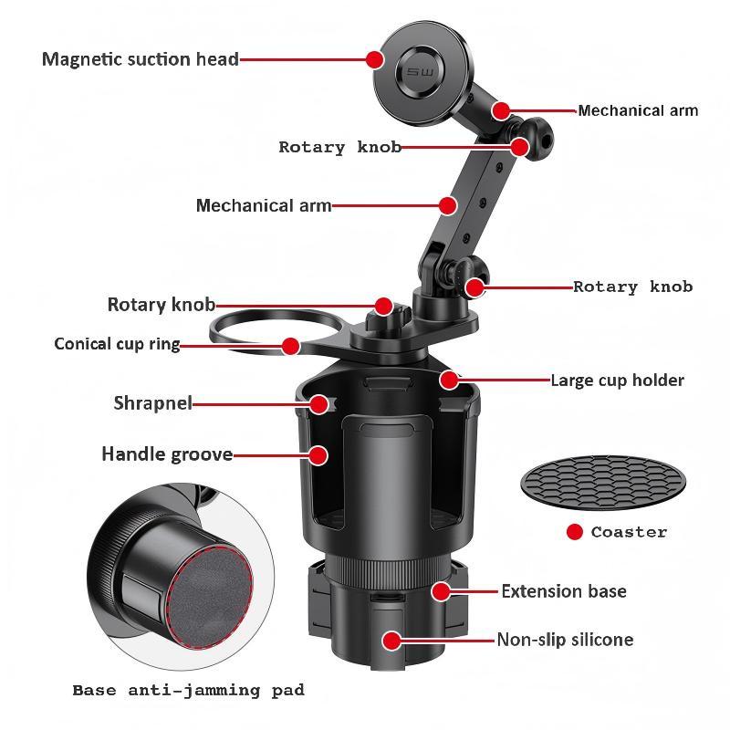 Two-in-one multi-purpose cup holder