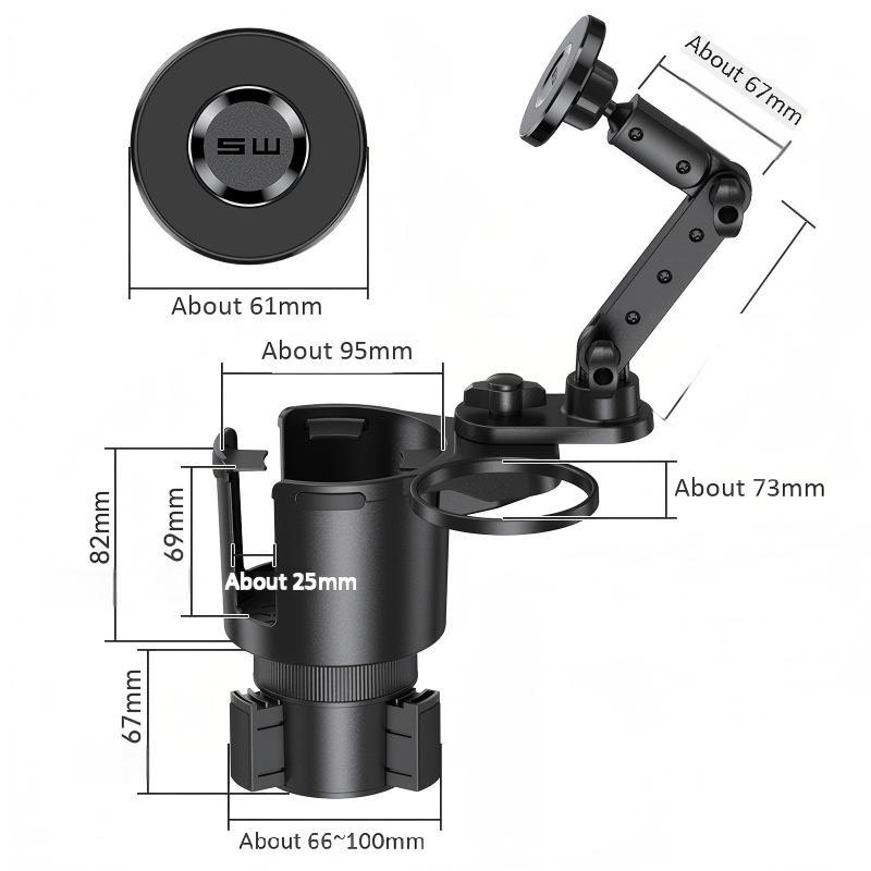 Two-in-one multi-purpose cup holder