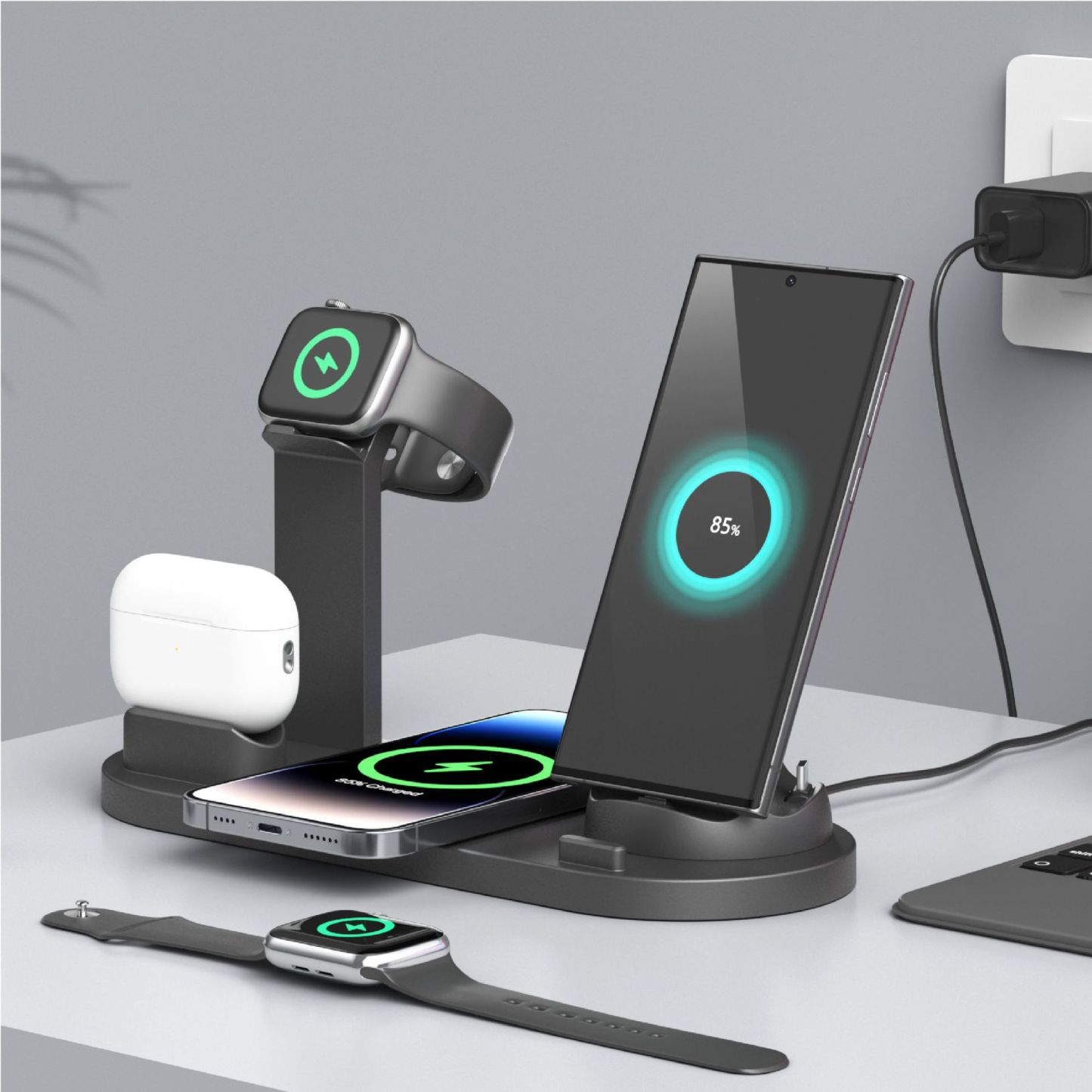 Multifunctional 6-in-1 Wireless Charger
