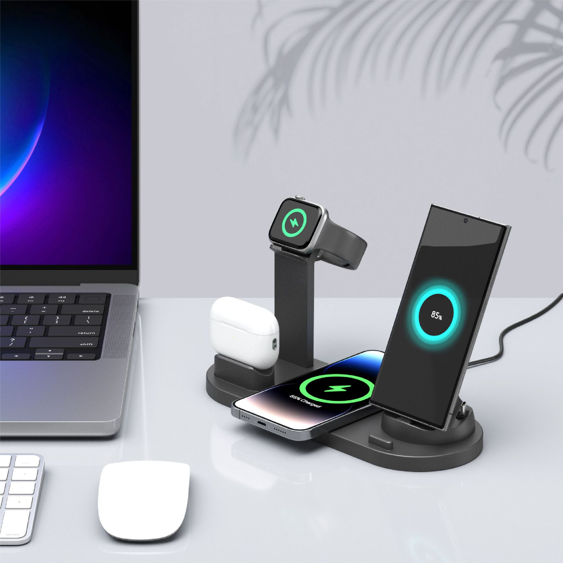 Multifunctional 6-in-1 Wireless Charger
