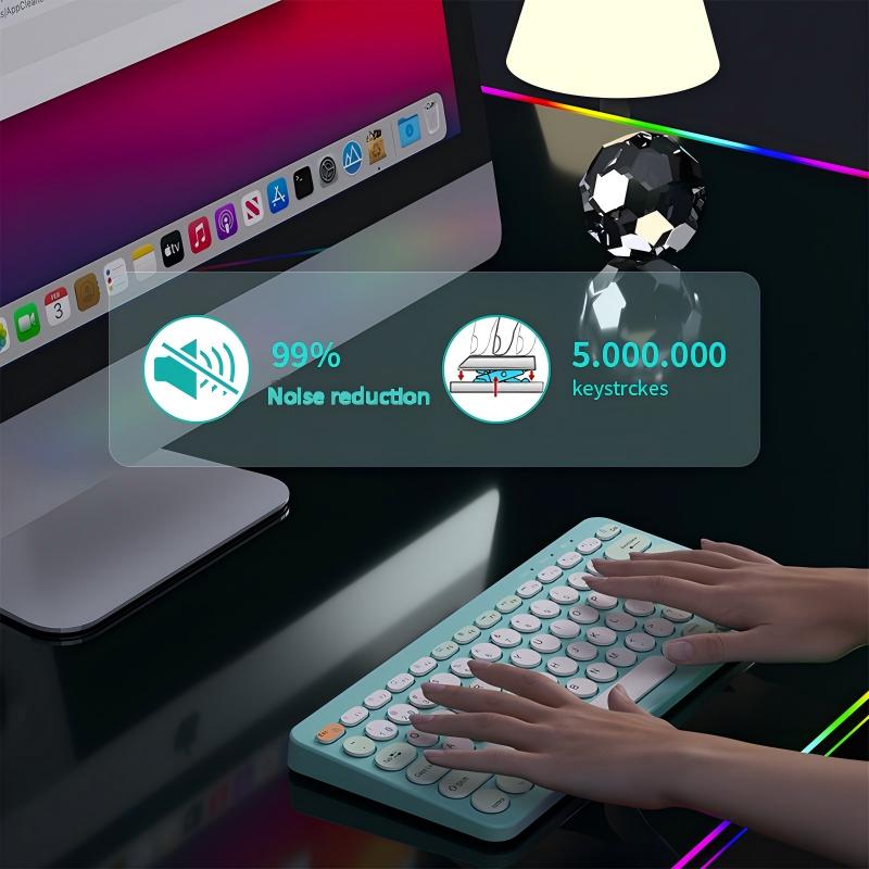 Wireless silent Bluetooth keyboard