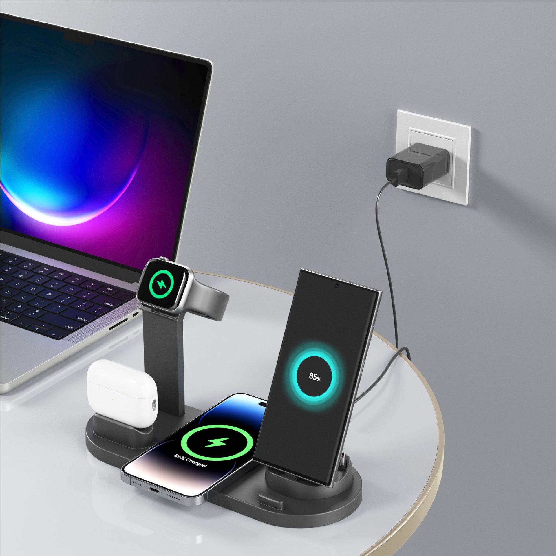 Multifunctional 6-in-1 Wireless Charger