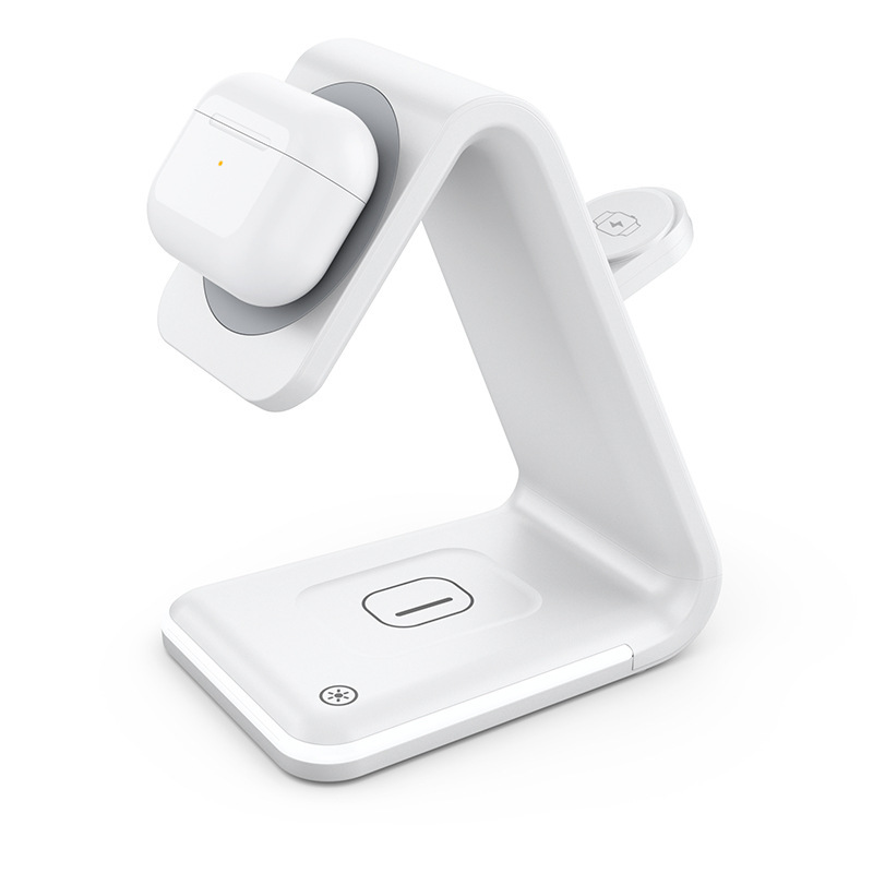 Magnetic three-in-one wireless charger