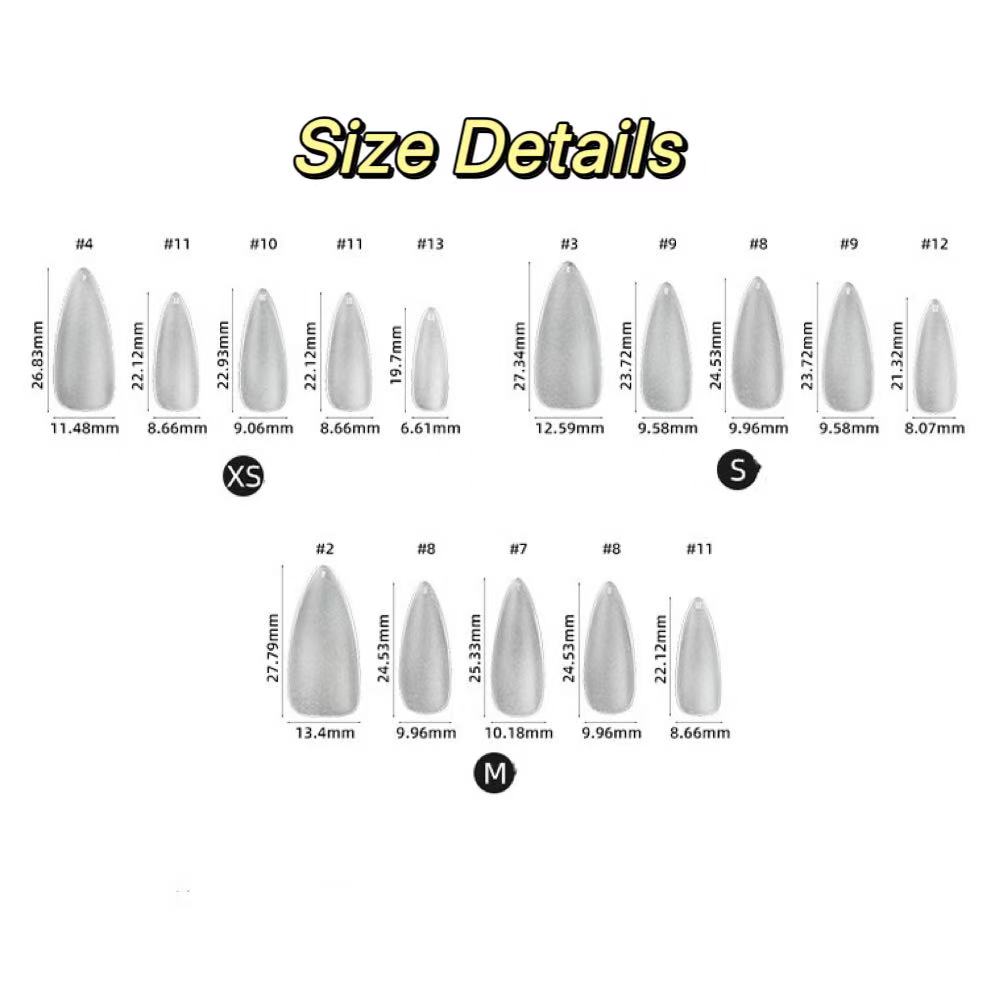 Gothic Bow Almond Press On Nails - 10 Pcs Full Set, Black Metallic with 3D Bow, Dark Romance Style